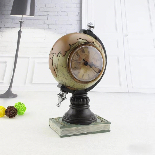 Vintage Style Globe Shaped Alarm Clock