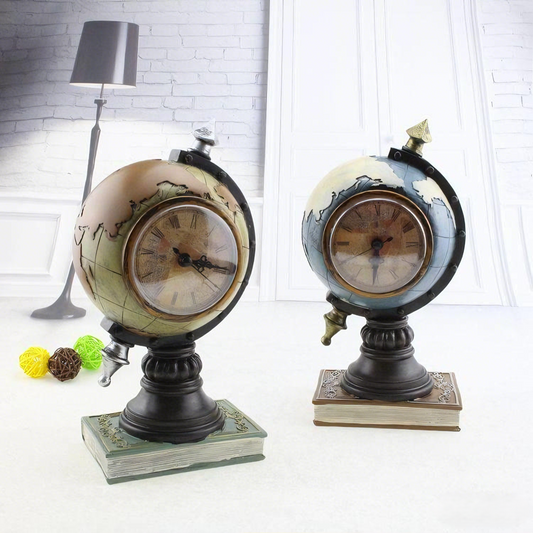 Vintage Style Globe Shaped Alarm Clock